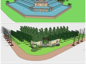 精品城市規劃 道路綠化與植物景觀設計模型素材解析